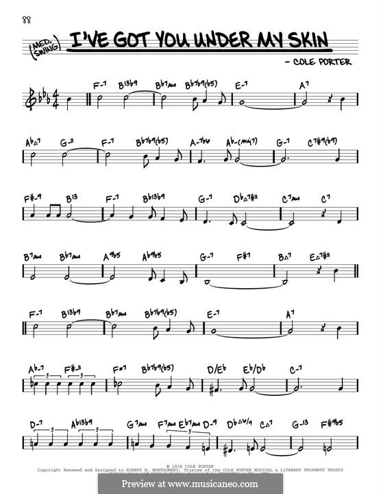 К. Портер: I've Got You under My Skin ноты на MusicaNeo