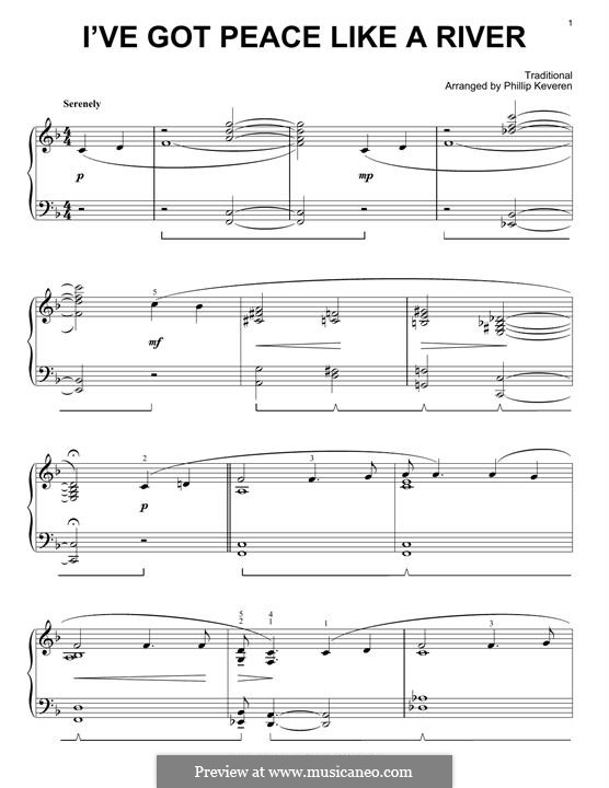 I've Got Peace Like a River: Для фортепиано (jazz version) by folklore