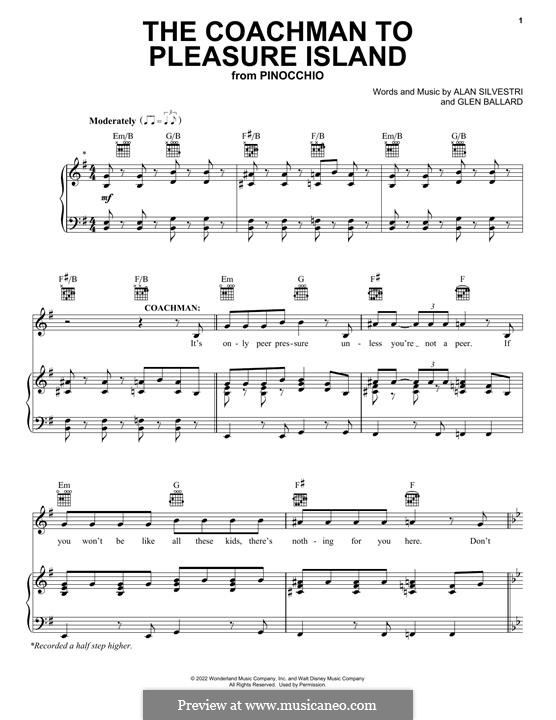 The Coachman To Pleasure Island (from Pinocchio): The Coachman To Pleasure Island (from Pinocchio) by Glen Ballard