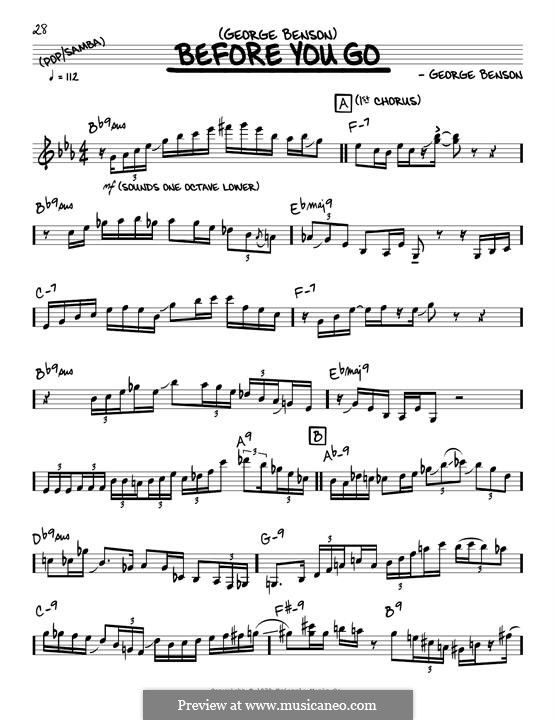 Before You Go (solo only): Before You Go (solo only) by George Benson