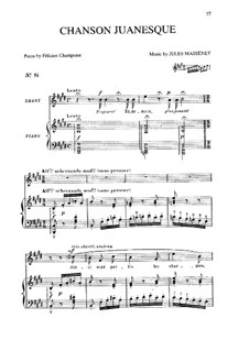 Chanson juanesque: Chanson juanesque by Жюль Массне