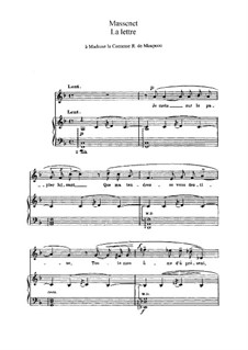 La lettre: Фа мажор by Жюль Массне