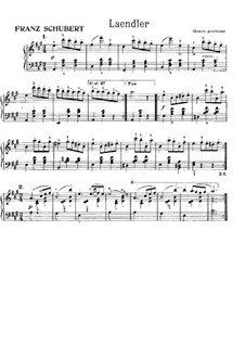 Лендлеры для фортепиано, Op. post: Для одного исполнителя by Франц Шуберт