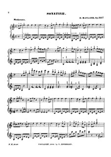Сонатины для фортепиано, Op.150: Сонатина No.3 by Генри Майлат