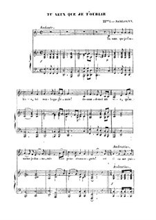 Te Veux Que Je T'oublie: Te Veux Que Je T'oublie by Франц Шуберт