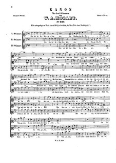 Sie ist dahin, K.229: Sie ist dahin by Вольфганг Амадей Моцарт