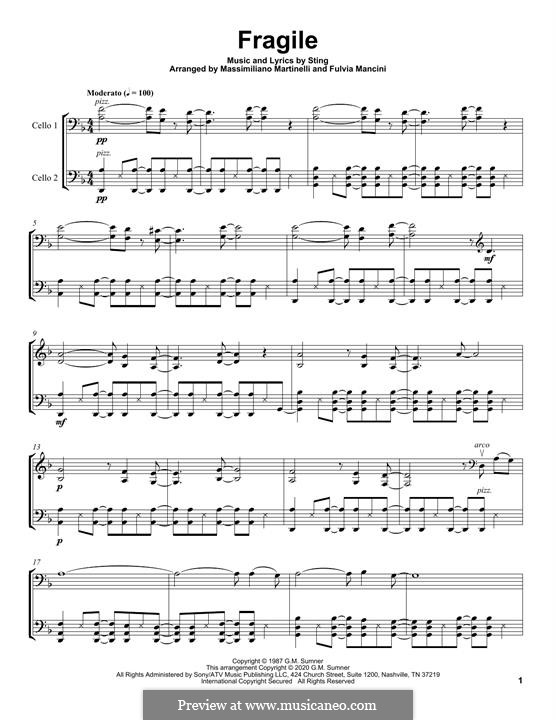 Fragile: For two cellos (Mr & Mrs Cello) by Sting