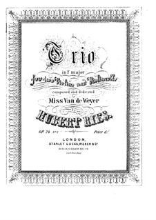Три струнных трио, Op.24: Трио No.3 фа мажор by Губерт Рис