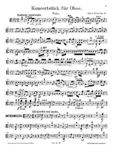 Концертная пьеса для гобоя и оркестра, Op.33: Партия альта by Юлиус Риц