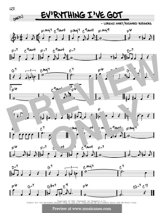 Ev'rything I've Got: Мелодия by Richard Rodgers
