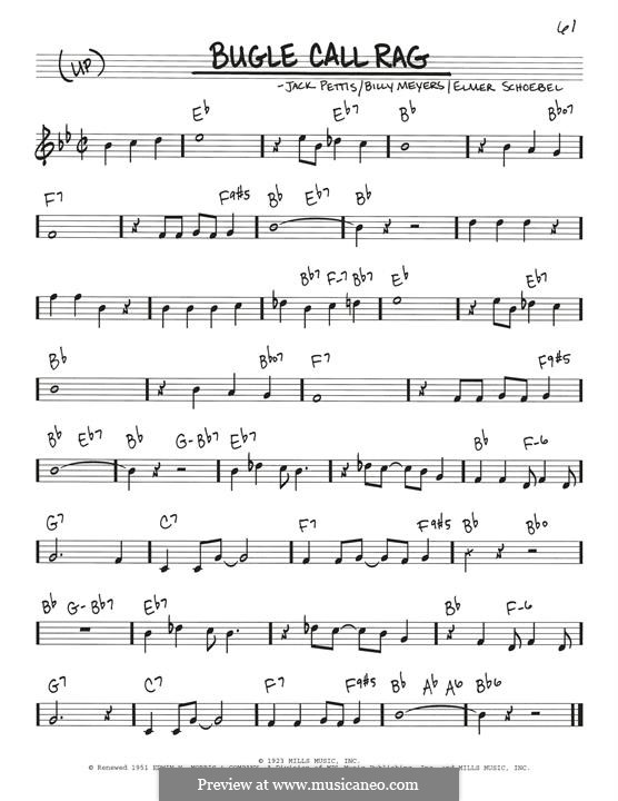 Bugle Call Rag (Benny Goodman): Мелодия by Billy Meyers, Elmer Schoebel, Jack Pettis