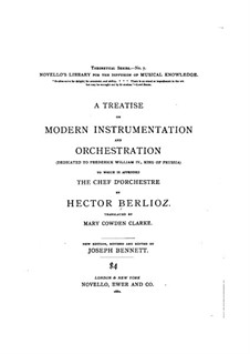 Большой трактат о современной инструментовке и оркестровке, Op.10: Английский текст by Гектор Берлиоз