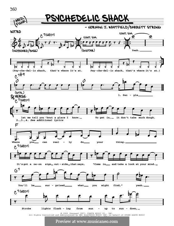 Psychedelic Shack (The Temptations): Psychedelic Shack (The Temptations) by Barrett Strong, Norman J. Whitfield