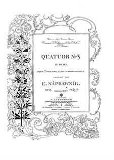 Струнный квартет No.3 до мажор, Op.65: Партии by Эдуард Направник