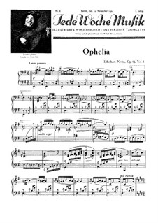 Water Scenes, Op.13: No.2 Офелия by Ethelbert Woodbridge Nevin
