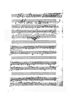 Te Deum laudamus: Te Deum laudamus by Anne Danican Philidor