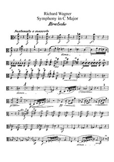Симфония до мажор, WWV 29: Партия альтов by Рихард Вагнер