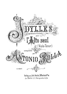 Шесть идиллий: Для альта by Антонио Ролла