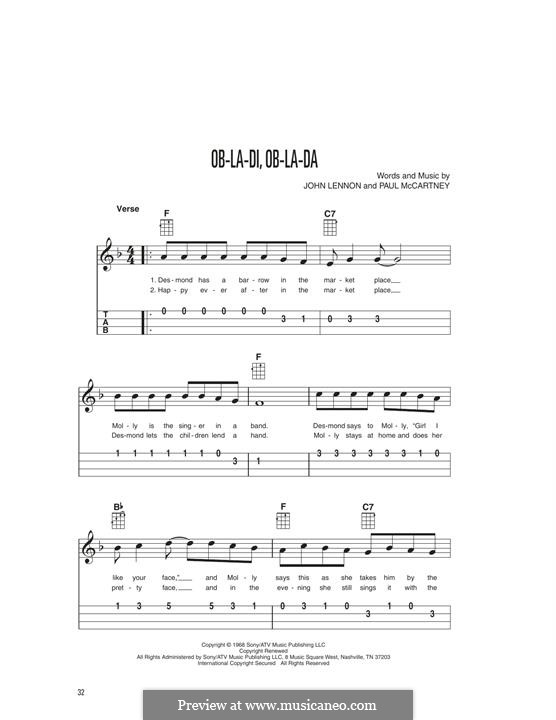 Instrumental version: Для укулеле by John Lennon, Paul McCartney
