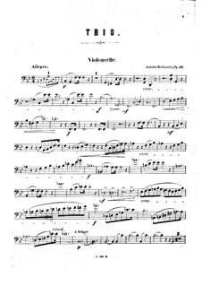 Фортепианное трио No.3 си-бемоль мажор, Op.52: Партия виолончели by Антон Рубинштейн