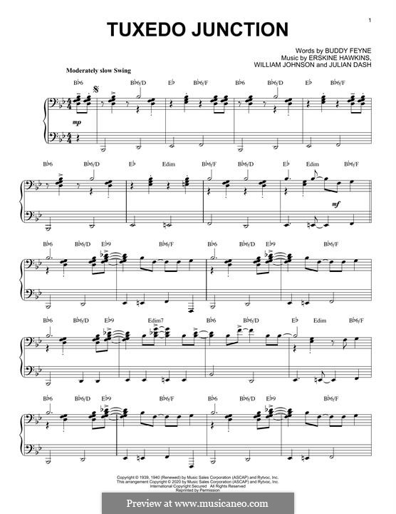 Tuxedo Junction: Для фортепиано (jazz version) by Buddy Feyne, Erskine Hawkins, Julian Dash, William Johnson