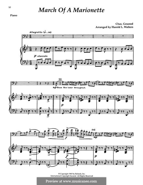 Instrumental version: Для тромбона и фортепиано by Шарль Гуно