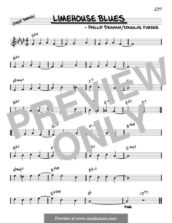 Limehouse Blues: Melody line (reharmonized version) by Philip Braham