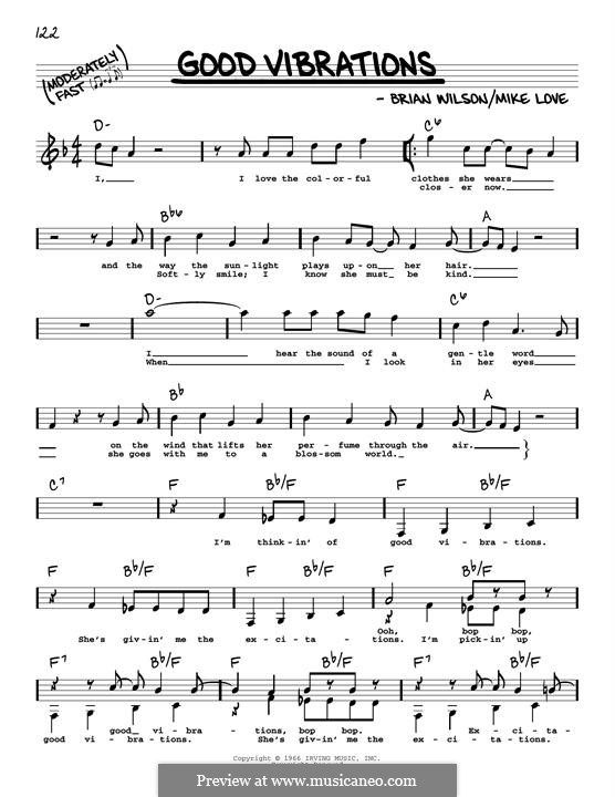 Good Vibrations (The Beach Boys): Мелодия by Brian Wilson, Mike Love
