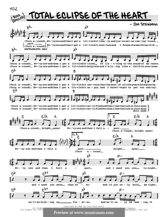 Total Eclipse of the Heart (Bonnie Tyler): Мелодия by Jim Steinman
