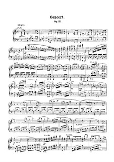 Концерт для фортепиано с оркестром No.1, J.98 Op.11: Сольная партия by Карл Мария фон Вебер