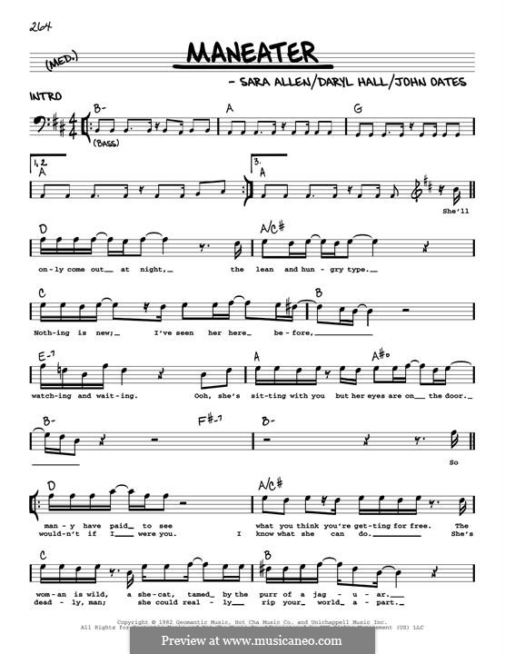 Maneater (Hall & Oates): Мелодия by Daryl Hall, John Oates, Sara Allen