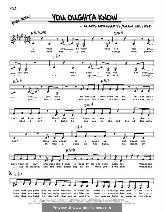 You Oughta Know: Мелодия by Glen Ballard