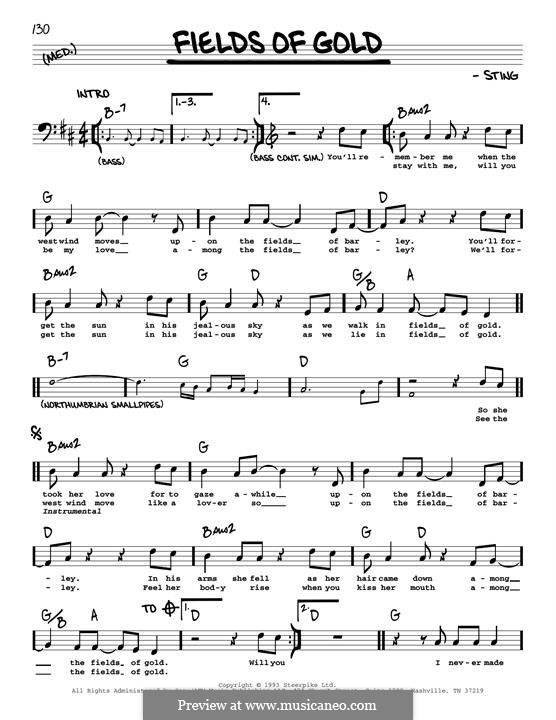 Fields of Gold: Мелодия by Sting