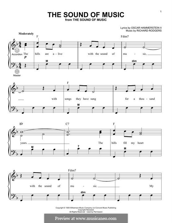 The Sound of Music: Для аккордеона by Richard Rodgers