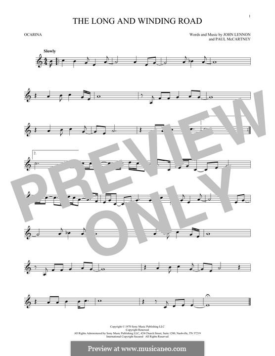 The Long and Winding Road (The Beatles): Для флейты by John Lennon, Paul McCartney
