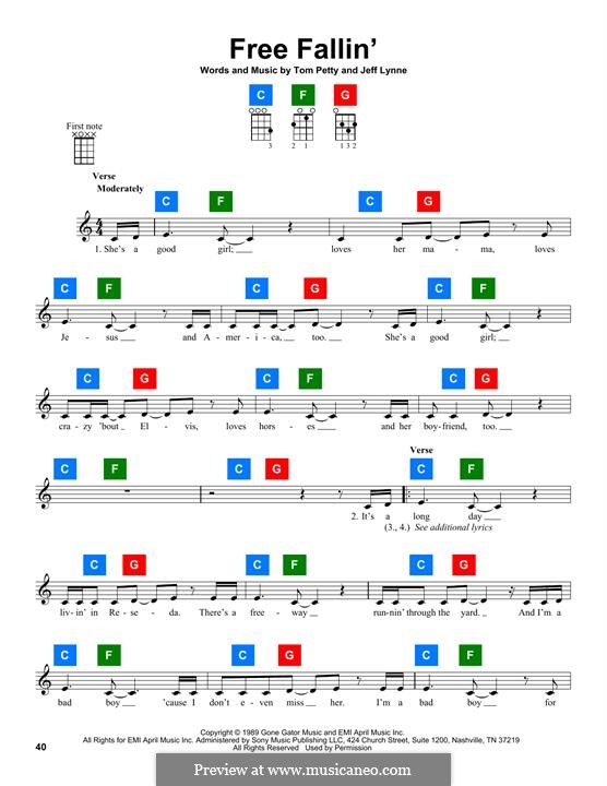 Free Fallin': Для укулеле by Jeff Lynne