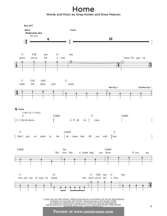 Home: Для бас-гитары by Phillip Phillips