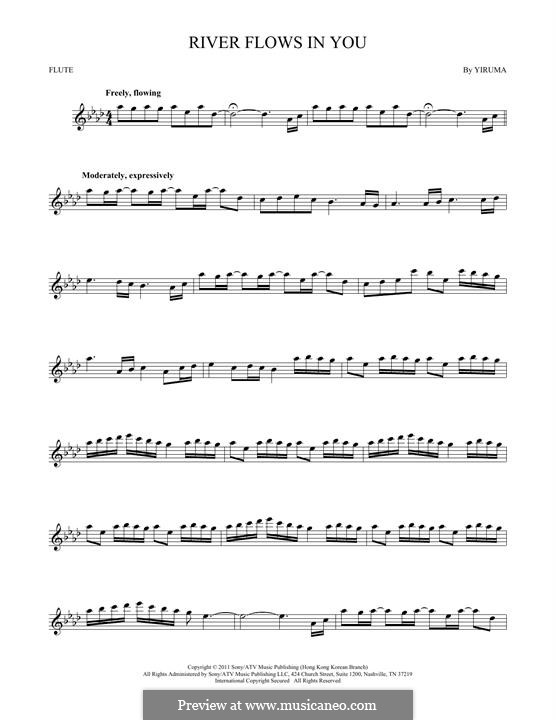 River Flows in You: Для флейты by Yiruma