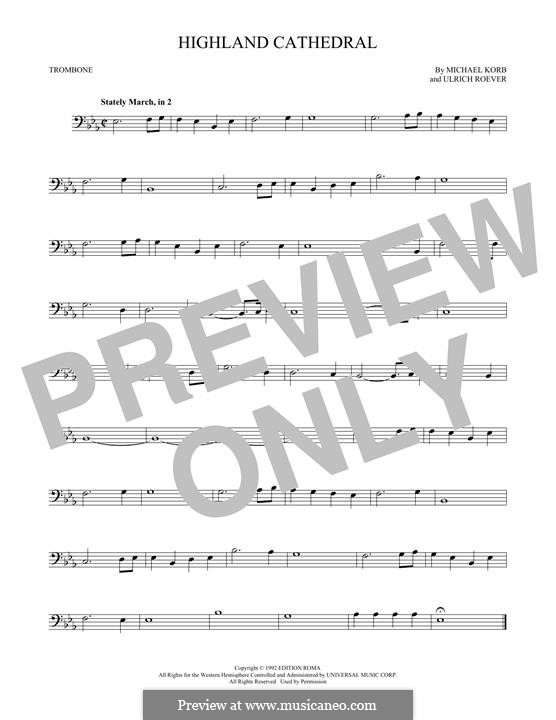 Highland Cathedral: For trombone by Ulrich Roever