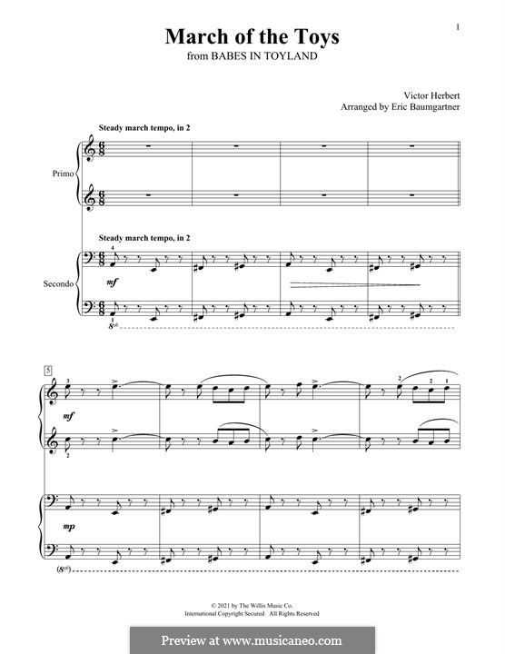 Марш игрушек: Для фортепиано by Виктор Герберт