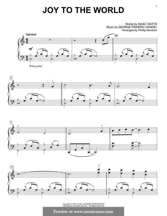 Piano version: Для одного исполнителя by Георг Фридрих Гендель