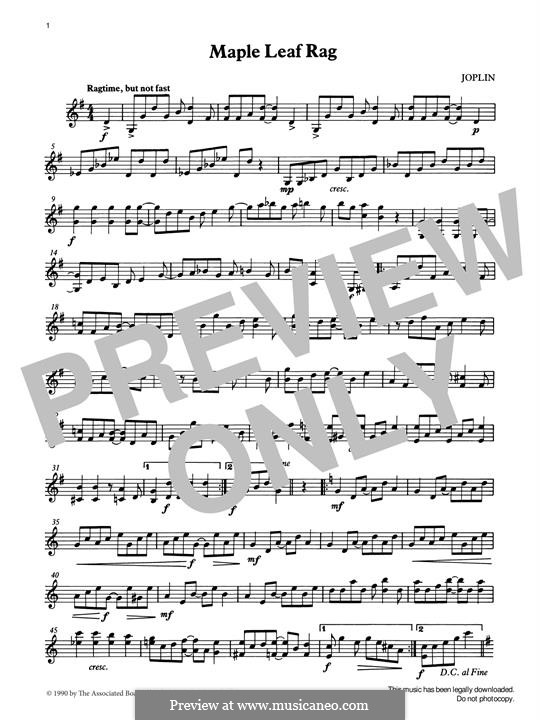 Maple Leaf Rag: For percussion by Скотт Джоплин