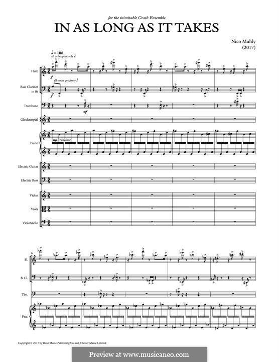 In As Long As It Takes (Score and Parts): In As Long As It Takes (Score and Parts) by Nico Muhly