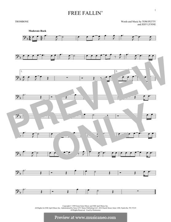 Free Fallin': For trombone by Jeff Lynne