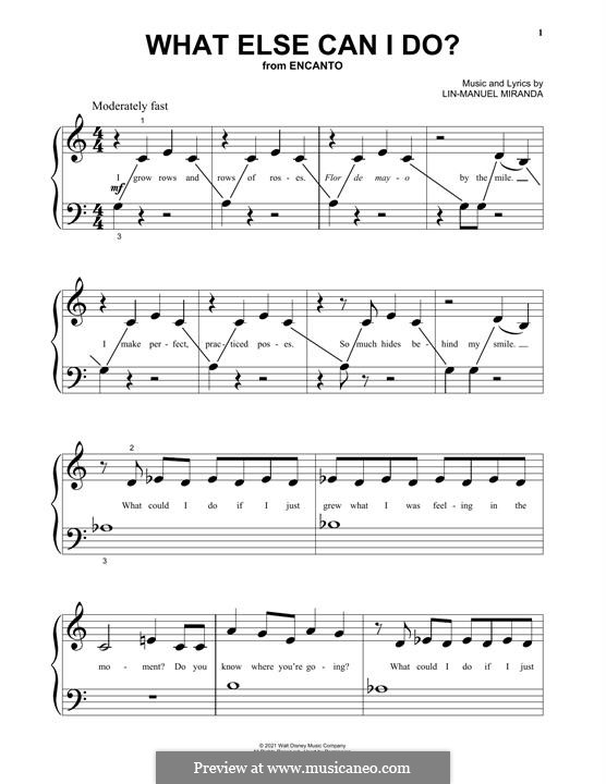 What Else Can I Do? (from Encanto): Для фортепиано by Lin-Manuel Miranda