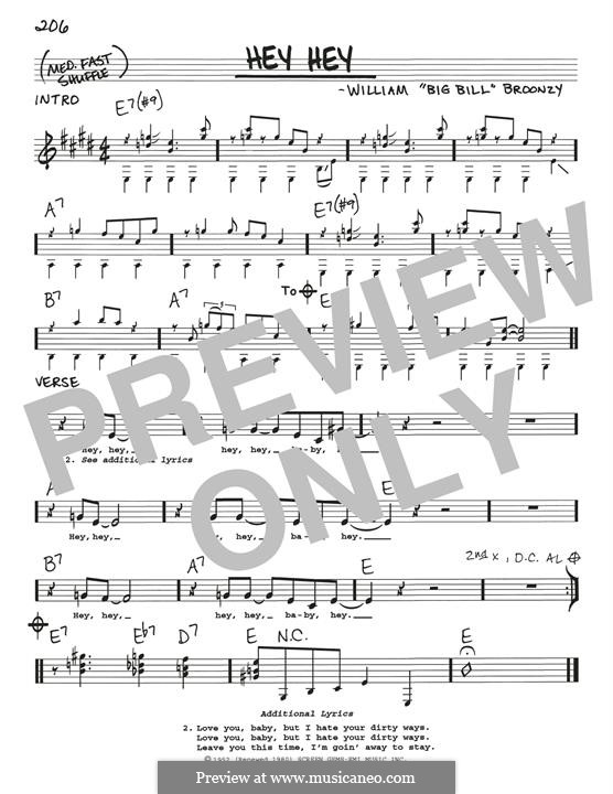 Hey Hey: Мелодия by Big Bill Broonzy