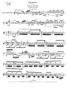 Selected melodies, Op.8: From the Opera 'Ernani' by Джузеппе Верди