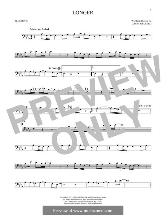 Longer: For trombone by Dan Fogelberg