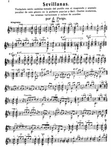Sevillanas, Op.11: Sevillanas by Juan Parga
