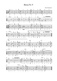 Bossa No.9: Tabulatur by Peter Kleindienst